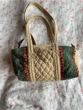 Extremely Rare Vera Bradley Wheat 100 shoulder bag
